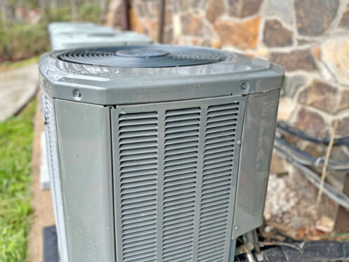 Air conditioning unit outside a Layton home